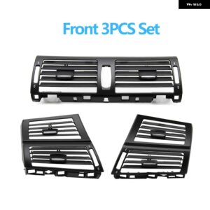 BMW LHD RHD フロント中央リア空調 AC ベントグリル アウトカバー X5 X6 E70 E71 E72 2007-2013 - front　3pcs　set