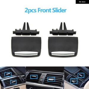 BMW LHD RHD フロント中央リア空調 AC ベントグリル アウトカバー X5 X6 E70 E71 E72 2007-2013 - front　slider　2pcs