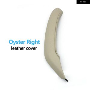 BMW LHD RHD 車内助手席 ドアプル ハンドル革アウターカバー トリム交換 X3 X4 F25 F26 2010-2016 - Oyster　Right