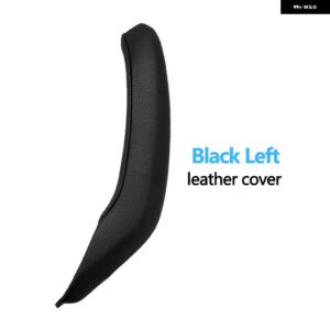 BMW LHD RHD 車内助手席 ドアプル ハンドル革アウターカバー トリム交換 X3 X4 F25 F26 2010-2016 - Black　Left