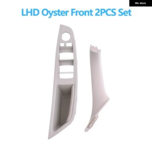 BMW 左手ドライバー インテリア ドア窓スイッチ パネルプルハンドルセット F10 F11 F18 520 523 525 528 530 - Oyster 2pcs set