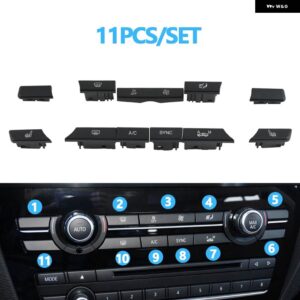BMW ダッシュボード 空調 AC ボタン VENLITATION キーキャップ リペア キット交換 X3 F25 2014-2017 X4 F26 2013-2018 - 11PCS SET