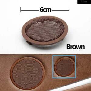 BMW インテリア リアドアツイーター拡声器カバー交換 X5 X6 E70 E71 E72 2007-2013 5 GT F07 2010-2017 - Tweeter Brown 1PC