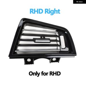 BMW LHD RHD ピアノブラックフロントエアベント AC アウトレット パネルクローム 5シリーズ F10 F11 F18 520I 523I 525I 528I 535I - rhd　right