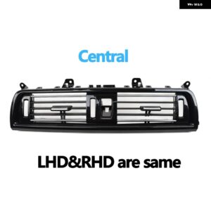 BMW LHD RHD ピアノブラックフロントエアベント AC アウトレット パネルクローム 5シリーズ F10 F11 F18 520I 523I 525I 528I 535I - central