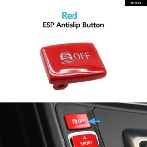 BMW 車 ESP 滑り止めスイッチ スポーツエコプロボタン レーダー センサー キー 1 2 3 4シリーズ F20 F21 F22 F23 F30 F31 F34 F35 F32 F36 - Red ESP Button