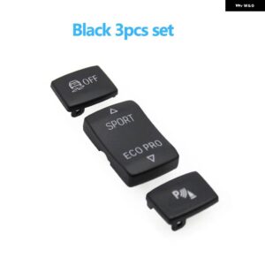 BMW 車 ESP 滑り止めスイッチ スポーツエコプロボタン レーダー センサー キー 1 2 3 4シリーズ F20 F21 F22 F23 F30 F31 F34 F35 F32 F36 - Black 3PCS Set