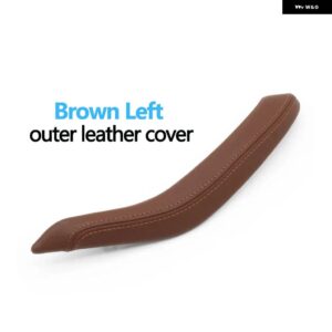 BMW 車内ピリオンシート ドアプル ハンドル外革カバー交換 X5 X6 F15 F16 2014-2018 - Brown Left