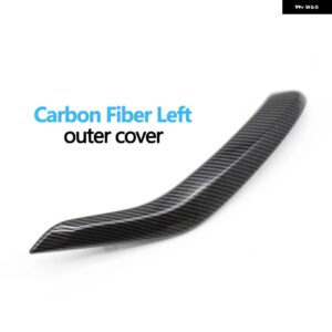 BMW 車内ピリオンシート ドアプル ハンドル外革カバー交換 X5 X6 F15 F16 2014-2018 - carbon fiber-left