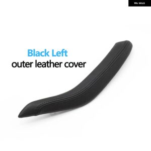 BMW 車内ピリオンシート ドアプル ハンドル外革カバー交換 X5 X6 F15 F16 2014-2018 - BLACK LEFT