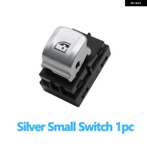 BMW 電力クロームマスターウィンドウ スイッチ コントロールボタン レギュレータ 3 5 7 X3 X4 F30 F35 F25 F26 F07 F10 F18 F01 F02 - Small　Switch　Silver