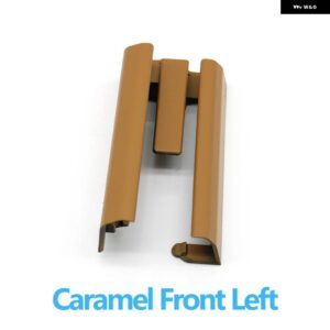 BMW 3色 車内フロントリア シート スライド トラック レール トリムカバー 5シリーズ G30 G31 2017-2022 - Caramel Front Left