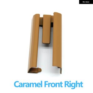 BMW 3色 車内フロントリア シート スライド トラック レール トリムカバー 5シリーズ G30 G31 2017-2022 - Caramel Front Right