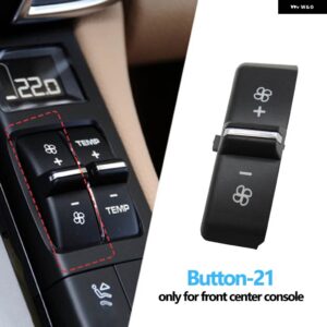 ポルシェ フロントコンソール 空調温度換気ボリューム AC ボタン キャップ カイエン 7P5 パナメーラ 970 マカン 95B - Button-21