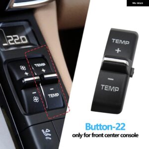ポルシェ フロントコンソール 空調温度換気ボリューム AC ボタン キャップ カイエン 7P5 パナメーラ 970 マカン 95B - Button-22