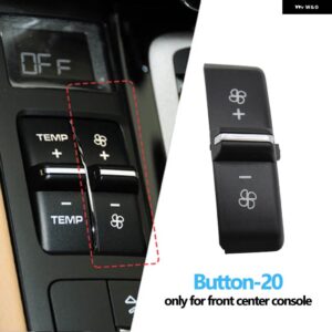 ポルシェ フロントコンソール 空調温度換気ボリューム AC ボタン キャップ カイエン 7P5 パナメーラ 970 マカン 95B - Button-20