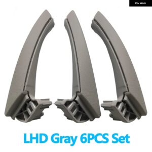 BMW LHD RHD フロントリア インテリア 3 ピリオンシート ドアプル ハンドルフルセット 3シリーズ E90 E91 E92 316I 318I 320 325 328I - LHD　Gray　Set