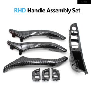 BMW カーボン LHD RHD 車内 ドアハンドル アームレスト パネルトリム 5シリーズ F10 F11 520I 523I 525I 528I 535I 520D 530D - RHD　Assembly　Set