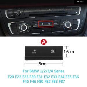 BMW ダッシュボード エアコンファン 風量ボタン ケープ 1 2 3 4 X1 X3 X5 X6シリーズ F20 F30 F35 F80 F25 F26 E70 E84 E90 - Model A