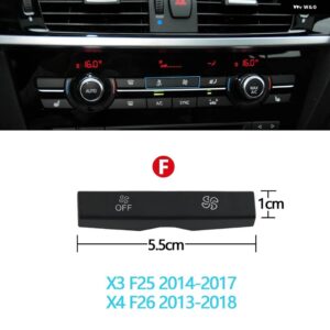 BMW ダッシュボード エアコンファン 風量ボタン ケープ 1 2 3 4 X1 X3 X5 X6シリーズ F20 F30 F35 F80 F25 F26 E70 E84 E90 - Model F