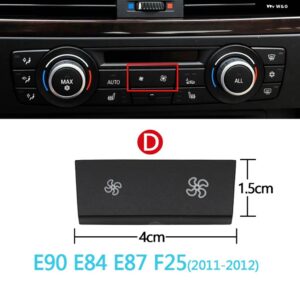 BMW ダッシュボード エアコンファン 風量ボタン ケープ 1 2 3 4 X1 X3 X5 X6シリーズ F20 F30 F35 F80 F25 F26 E70 E84 E90 - Model D