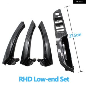 BMW RHD 右手ドライバー車カーボン インテリア ドアハンドル アームレスト パネルフルセット 3シリーズ E90 E91 316 318 320 325 328 - 37.5　Low-end　set
