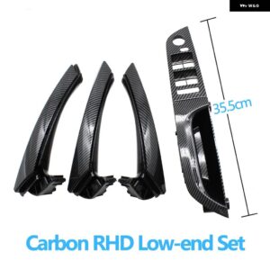 BMW RHD 右手ドライバー車カーボン インテリア ドアハンドル アームレスト パネルフルセット 3シリーズ E90 E91 316 318 320 325 328 - 35.5　Low-end　set