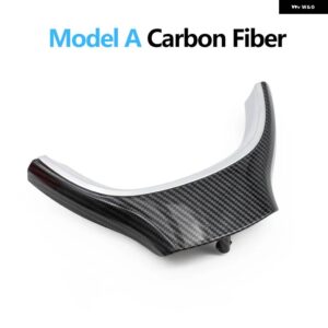 BMW LHD RHD カーボンステアリング ホイールカバー トリム交換 5 5GT 6 7シリーズ F10 F11 F07 F06 F12 F01 F02 2009-2016 - Model A Carbon