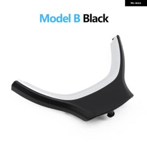 BMW LHD RHD カーボンステアリング ホイールカバー トリム交換 5 5GT 6 7シリーズ F10 F11 F07 F06 F12 F01 F02 2009-2016 - Model B Black