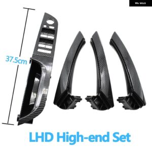 BMW LHD 左手ドライバーカーボン インテリア ドアプル ハンドル アームレスト パネルフルセット 3シリーズ E90 E91 316 318 320 325 328 - 37.5　High-end　set