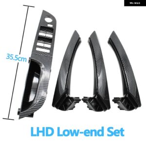 BMW LHD 左手ドライバーカーボン インテリア ドアプル ハンドル アームレスト パネルフルセット 3シリーズ E90 E91 316 318 320 325 328 - 35.5　Low-end　set
