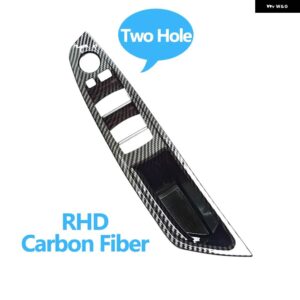 BMW RHD 右ハンドル用席 ドアプル ハンドルパネル アームレスト 交換用 5シリーズ F10 F11 F18 520 523 525 528 530 535 - RHD Carbon Fiber A