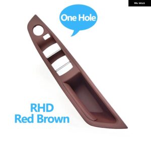 BMW RHD 右ハンドル用席 ドアプル ハンドルパネル アームレスト 交換用 5シリーズ F10 F11 F18 520 523 525 528 530 535 - RHD Red Brown B