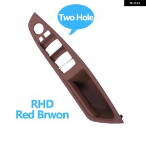 BMW RHD 右ハンドル用席 ドアプル ハンドルパネル アームレスト 交換用 5シリーズ F10 F11 F18 520 523 525 528 530 535 - RHD Red Brown A