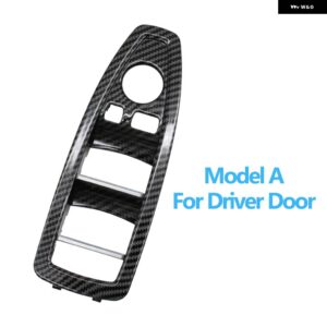 BMW インテリア ドアカーボンウィンドウ リフトスイッチ ボタン パネルトリムカバー 交換 1 3シリーズ F20 F30 F31 F34 F35 - Driver Door A
