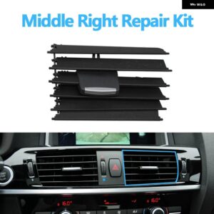 BMW LHD RHD 車フロントミドル AC エアコンベント アウトレット グリル スライドクリップ リペア キット交換 X3 X4 F25 F26 2011-2018 - middle　right
