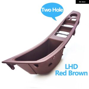 BMW LHD 車内ドライバー ドアプル ハンドル アームレスト パネルトリム 5シリーズ F10 F11 F18 520 523 525 528 530 - LHD Red Brown A