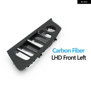 BMW LHD 車内フロントリア ドアウィンドウ リフトスイッチ ボタン パネルトリムカバー 交換 5シリーズ G30 G31 F90 525I 530I 540I - Carbon　Front　Left