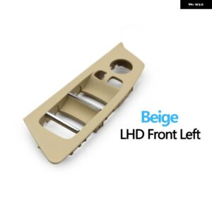 BMW LHD 車内フロントリア ドアウィンドウ リフトスイッチ ボタン パネルトリムカバー 交換 5シリーズ G30 G31 F90 525I 530I 540I - Beige　Front　Left