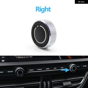 ポルシェ オーディオボリューム ラジオ ノブ カバー CD マルチメディア コントロールスイッチ ボタン カイエン 7P5 パナメーラ 970 マカ - Right 1PC