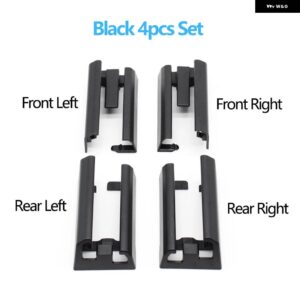 BMW LHD RHD 車シート スライド トラック レール カバー トリム X5 X6 X7 G05 G06 G07 2019-21 - black　4pcs　set