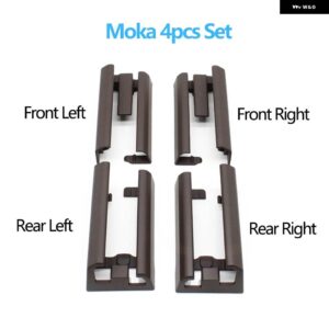 BMW LHD RHD 車シート スライド トラック レール カバー トリム X5 X6 X7 G05 G06 G07 2019-21 - moka　4pcs　set