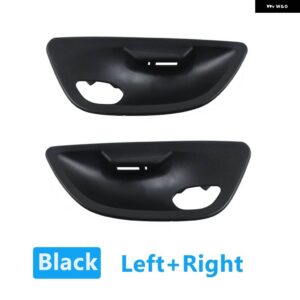 BMW LHD RHD インテリア ドアハンドル ボウルカバー トリム交換 5シリーズ F10 F11 F18 2010-2017 - black 1 pair