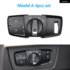 BMW ヘッドランプ ロータリー フォグライト ボタン ヘッドライト スイッチ カバー パネル 1 2 3 4シリーズ F20 F45 F30 F31 61319265300 - Button　A　4pcs　set