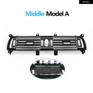BMW フロントコンソール 中央エアコン AC ベントグリル アウトカバー パネル 7シリーズ F01 F02 2009-2016 - Middle-Model A