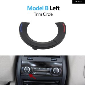 BMW カーエアコンリア AC スイッチ ボタン パネル制御フレームカバー トリム 5 6 7 X5 X6シリーズ F10 F11 F06 F07 F01 F02 F15 - modle　b　left