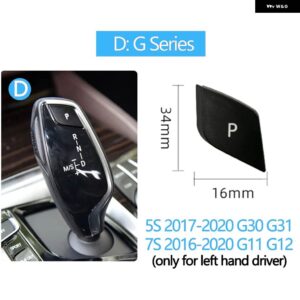 BMW ギアシフトレバー自動パーキング P ボタン キャップカバー交換 3 5 7 X3 X4 X5 X6シリーズ E90 F30 F10 F01 F25 - Model D Black