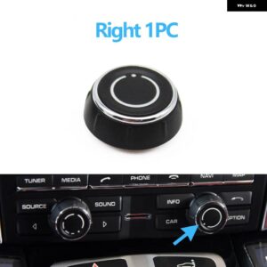 ポルシェ カーセンターコンソール オーディオボリュームノブ カバー CD コントロールスイッチ ボタン カイエン パナメーラ マカン ボクスター 9 - Right 1PC