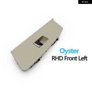 BMW RHD ドア窓昇降スイッチ パネルカバー トリムの交換 5シリーズ G30 G31 F90 525I 530I 540I 2017-20 - Oyster　Front　Left