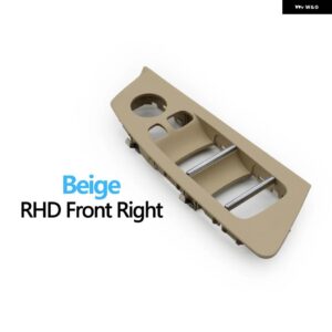 BMW RHD ドア窓昇降スイッチ パネルカバー トリムの交換 5シリーズ G30 G31 F90 525I 530I 540I 2017-20 - Beige　Front　Right